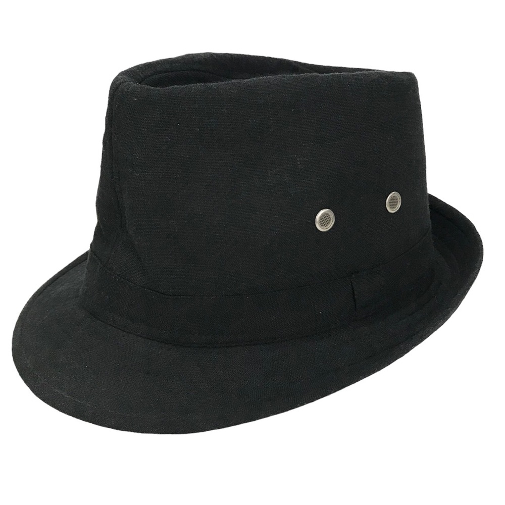 Fair Weather Black Fedora Hat Black